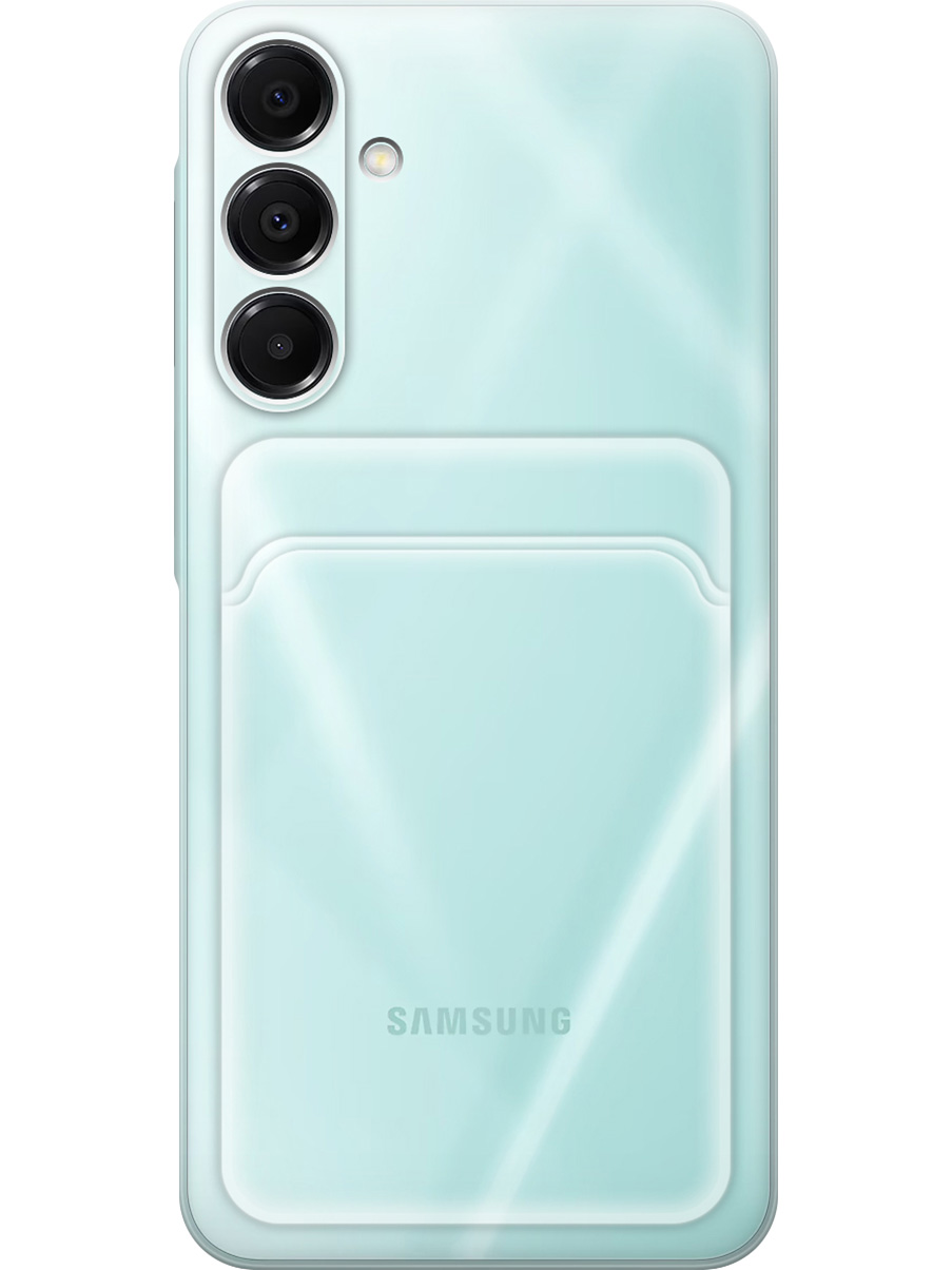 

Силиконовый чехол на Samsung Galaxy A16 с карманом для карты прозрачный, 786721771