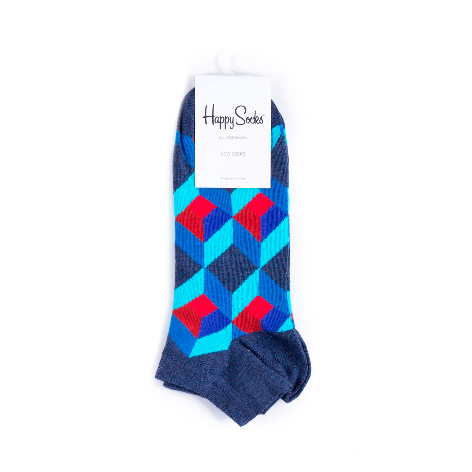 

Носки унисекс Happy Socks разноцветные, Разноцветный, HappySocksLowOpticSquare