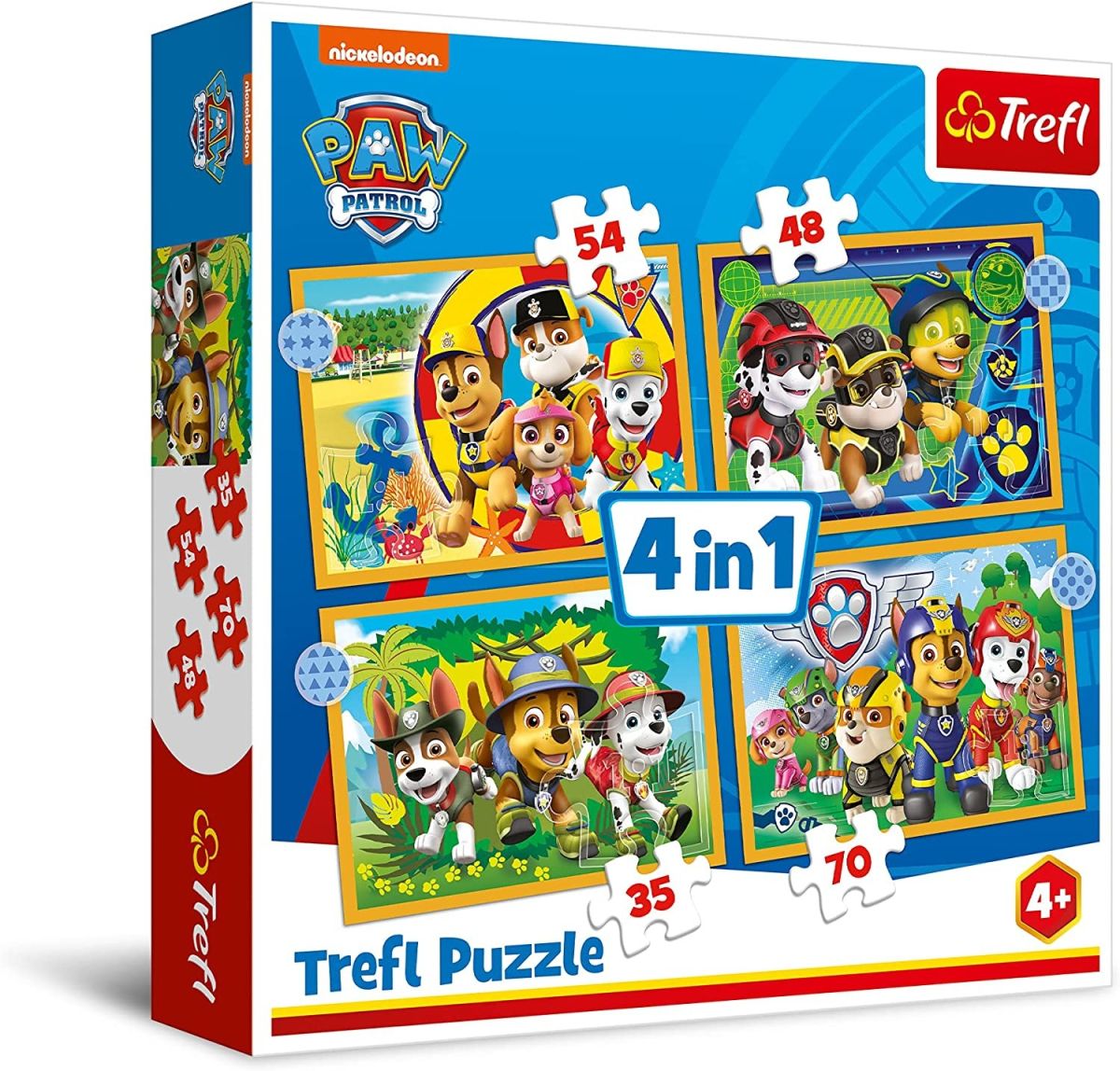 

Пазл Trefl Лето Щенячьего патруля, 35#48#54#70 дет, Лето Щенячьего патруля