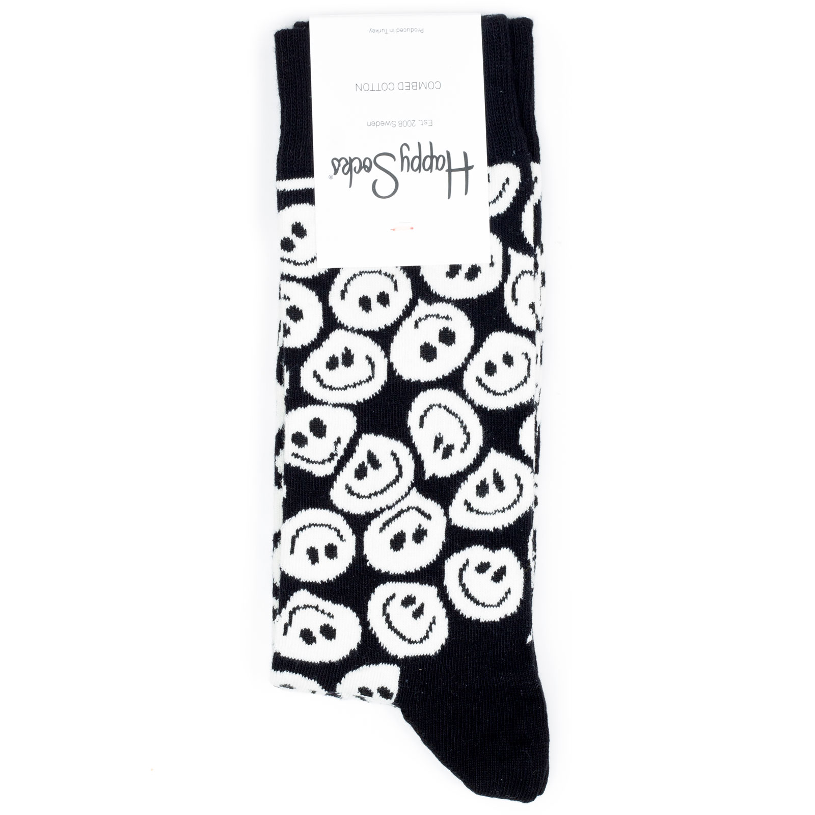 

Носки унисекс Happy Socks разноцветные, Разноцветный, HappySocksTwistedSmileBlack