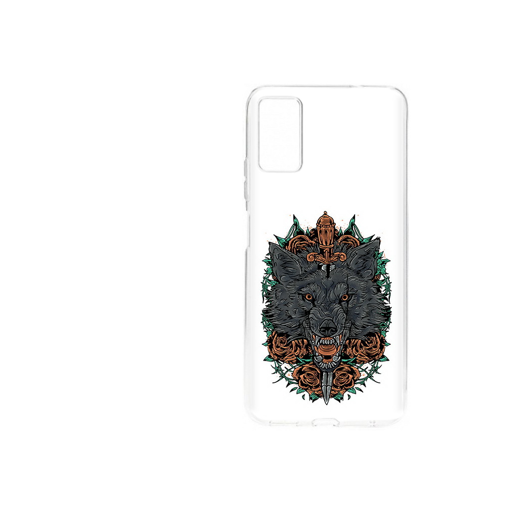 Чехол MyPads Tocco для ZTE Blade A71 (2021) красивый злой волк (PT226945.474.409)