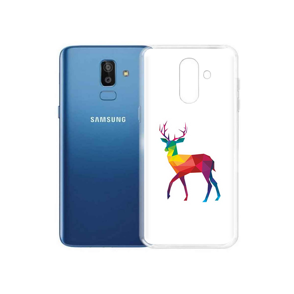 

Чехол MyPads Tocco для Samsung Galaxy J8 геометрический олень (PT226929.592.286), Прозрачный, Tocco