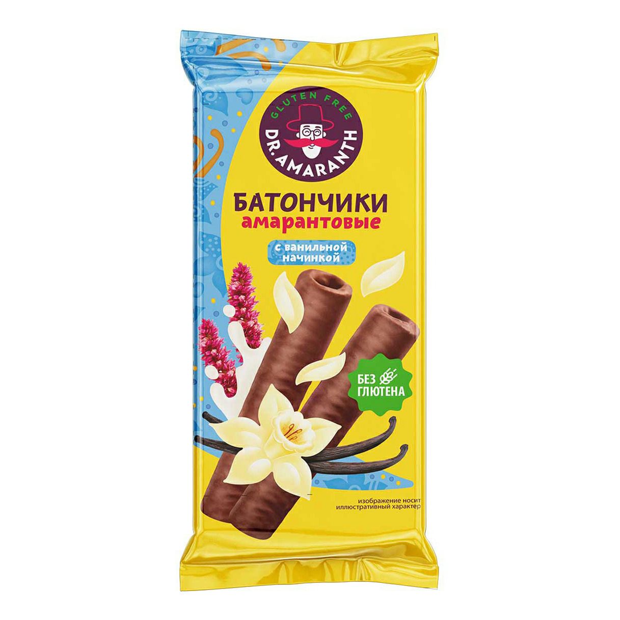 

Батончик Di&Di Dr. Amaranth амарантовый с ванильной начинкой в глазури 19 г