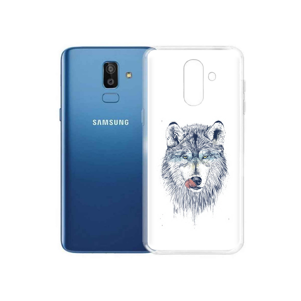 

Чехол MyPads Tocco для Samsung Galaxy J8 голодгый волк (PT226929.592.292), Прозрачный, Tocco