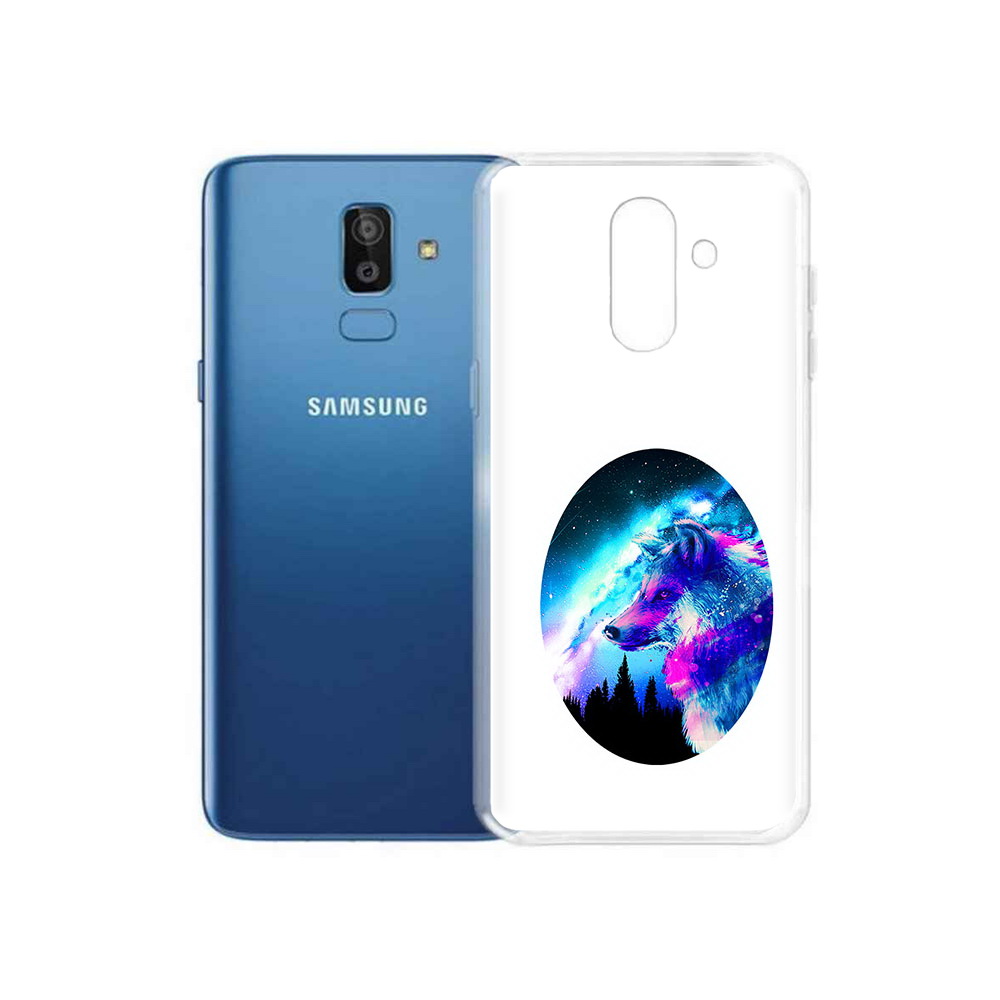 

Чехол MyPads Tocco для Samsung Galaxy J8 голубой волк (PT226929.592.293), Прозрачный, Tocco