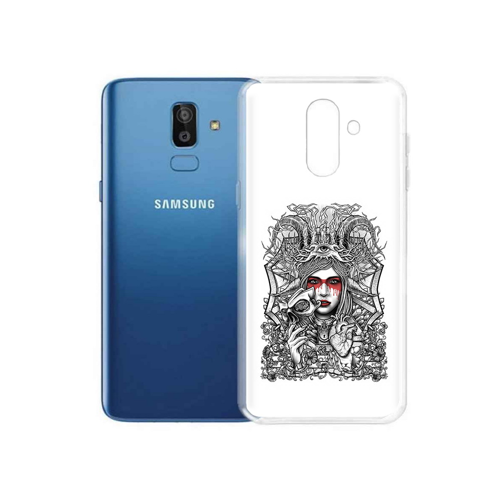

Чехол MyPads Tocco для Samsung Galaxy J8 грусная девушка (PT226929.592.302), Прозрачный, Tocco