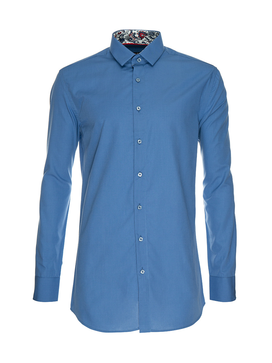Рубашка мужская Imperator Allure sl. синяя 38/178-186