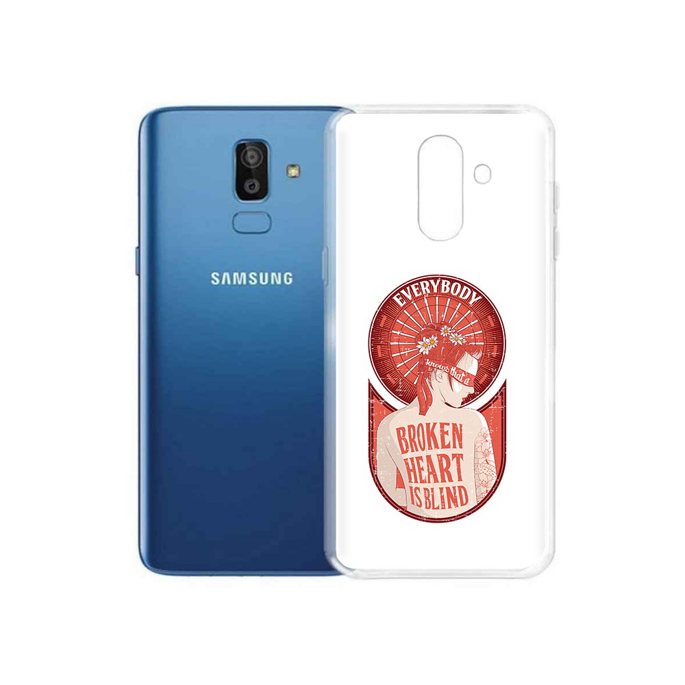 

Чехол MyPads Tocco для Samsung Galaxy J8 девушка разбитое сердце (PT226929.592.310), Прозрачный, Tocco