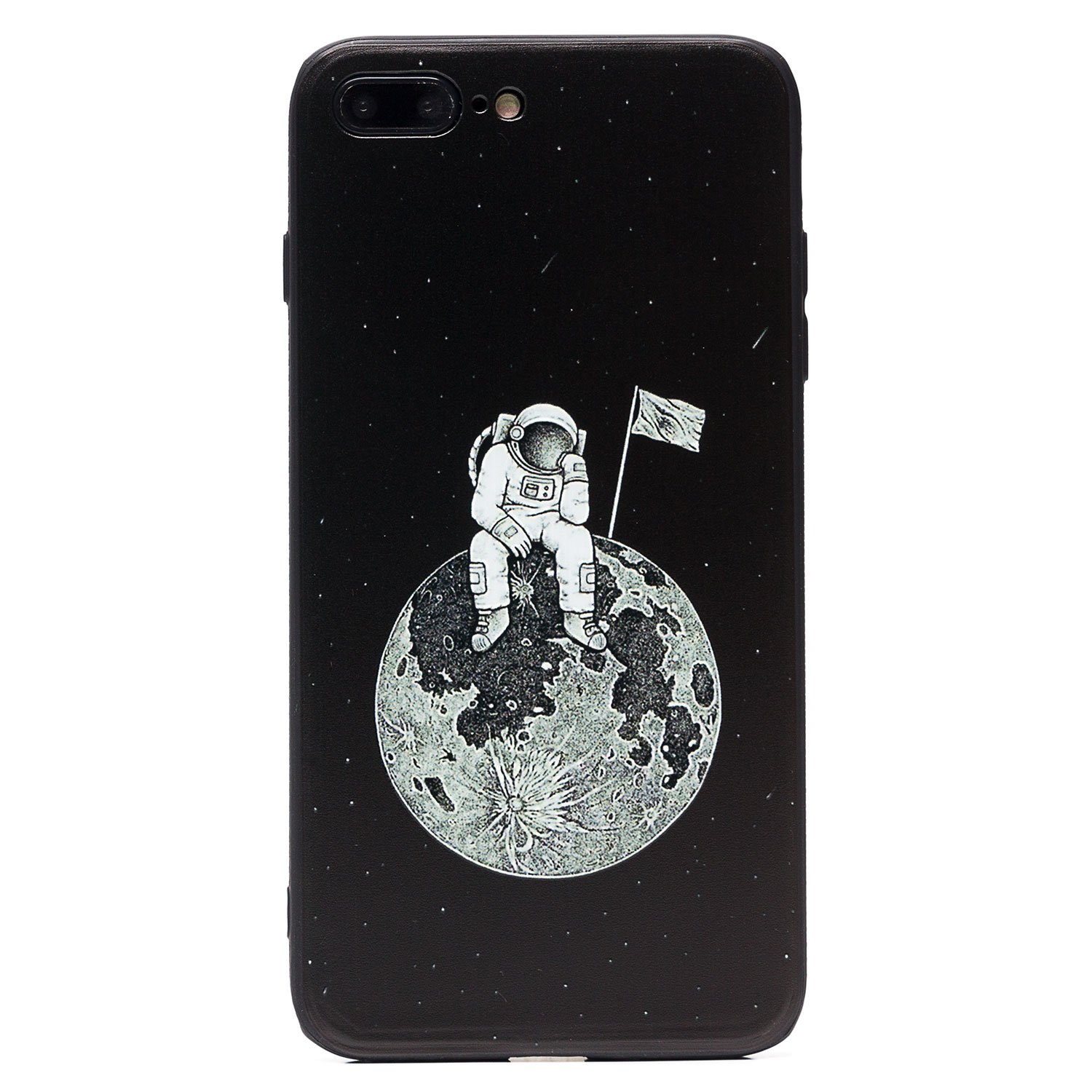 

Чехол iPhone 7 Plus, iPhone 8 Plus пластиковый (рис. 033/042), Черный, iPhone 7 Plus