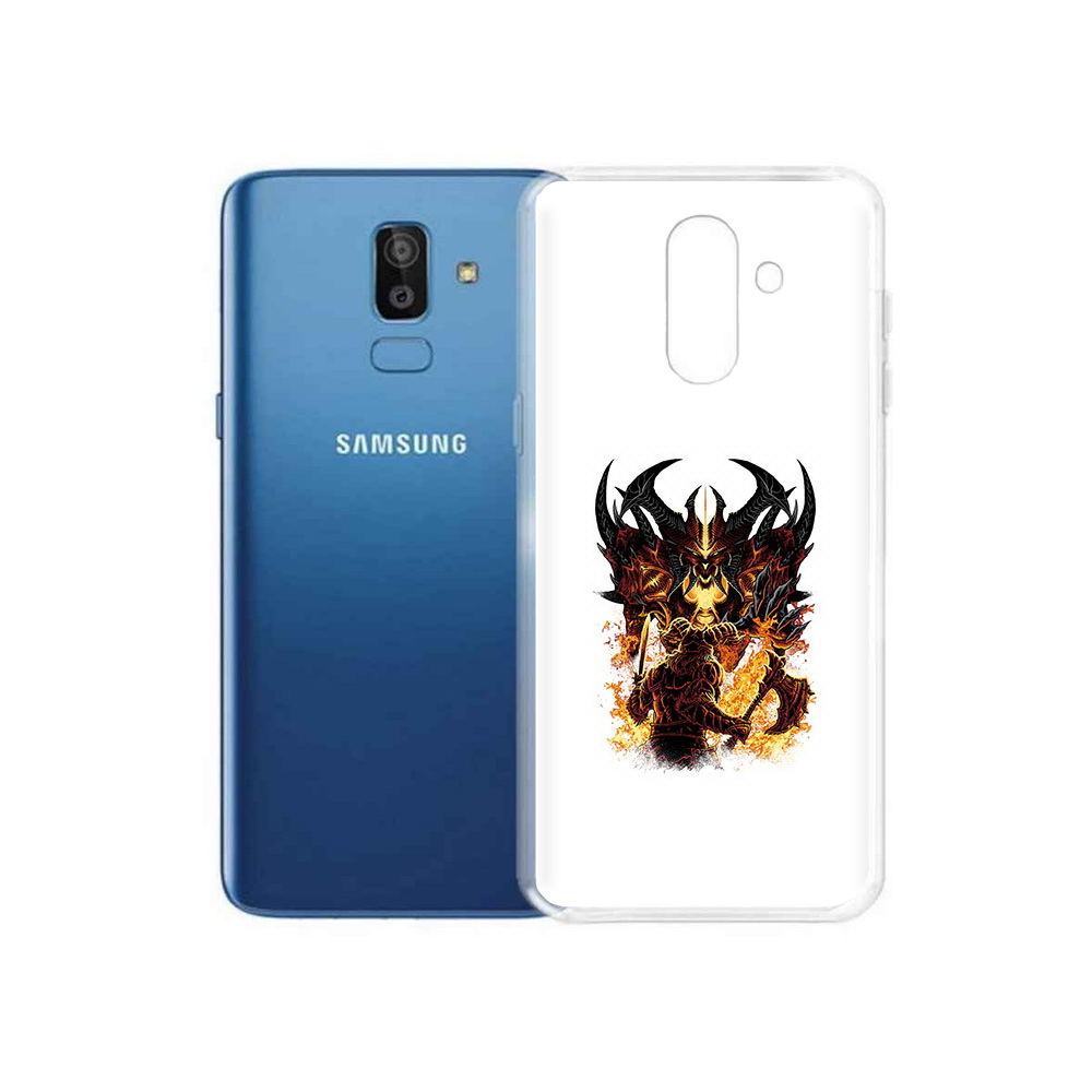 

Чехол MyPads Tocco для Samsung Galaxy J8 демон shadow fiend (PT226929.592.318), Прозрачный, Tocco