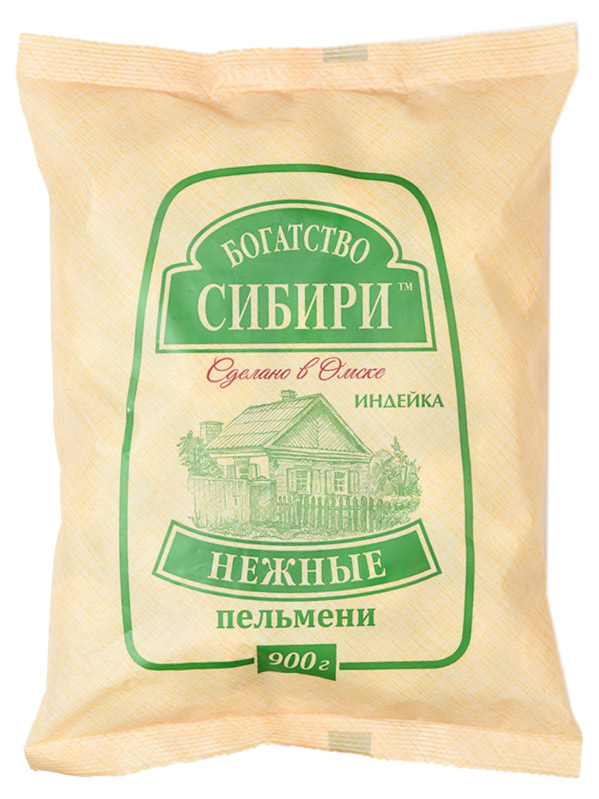 

Пельмени Богатство Сибири Нежные с индейкой 900 г
