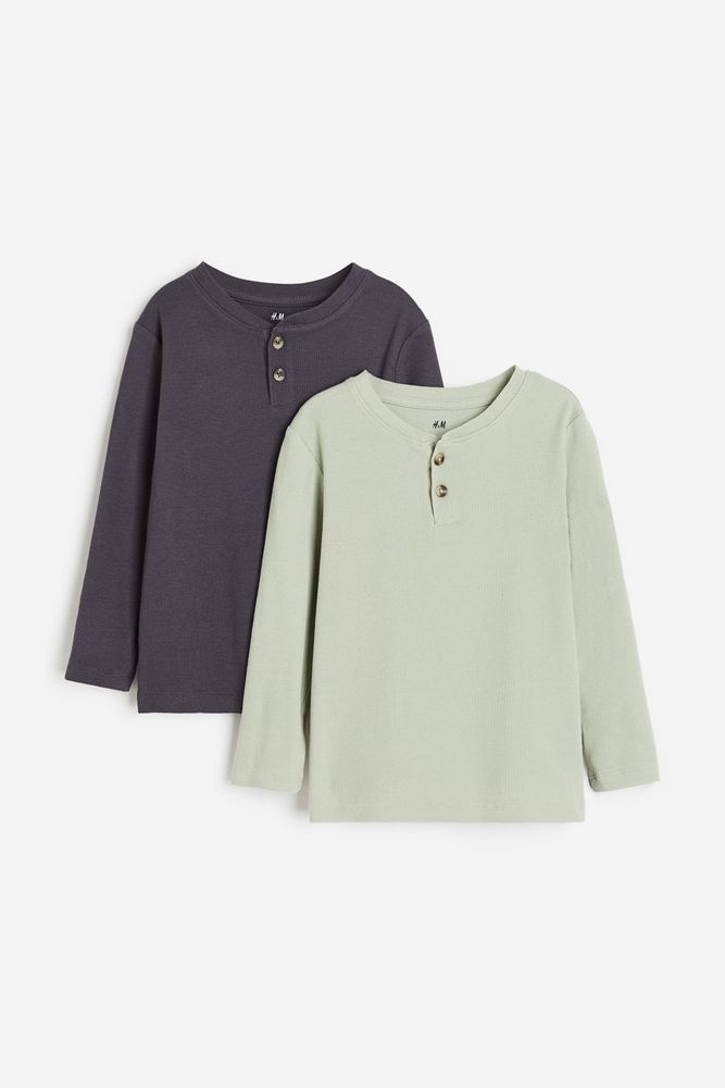 

Лонгслив детский H&M 1225669, Светло-зеленый, темно-серый, 122, 1225669