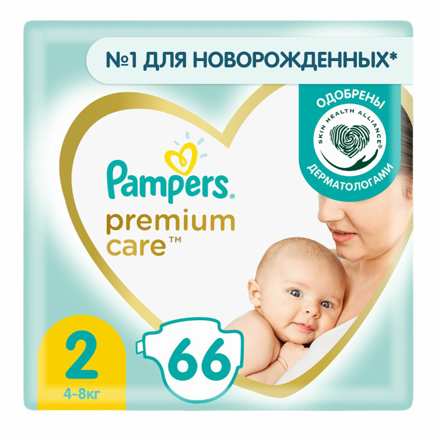 

Подгузники Pampers Premium Care 2 (4-8 кг) 66 шт