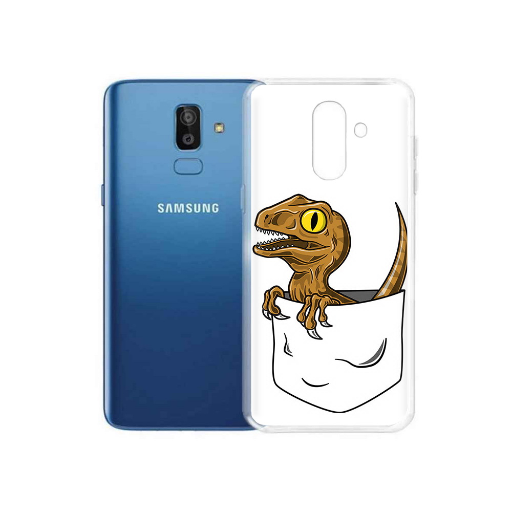 

Чехол MyPads Tocco для Samsung Galaxy J8 динозавр в кармане (PT226929.592.327), Прозрачный, Tocco