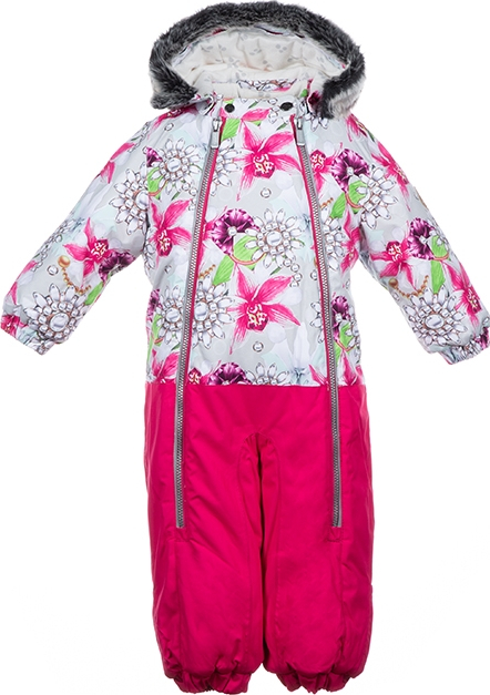 фото Комбинезон зимний huppa devon 2 81520, white pattern/ fuchsia р.80