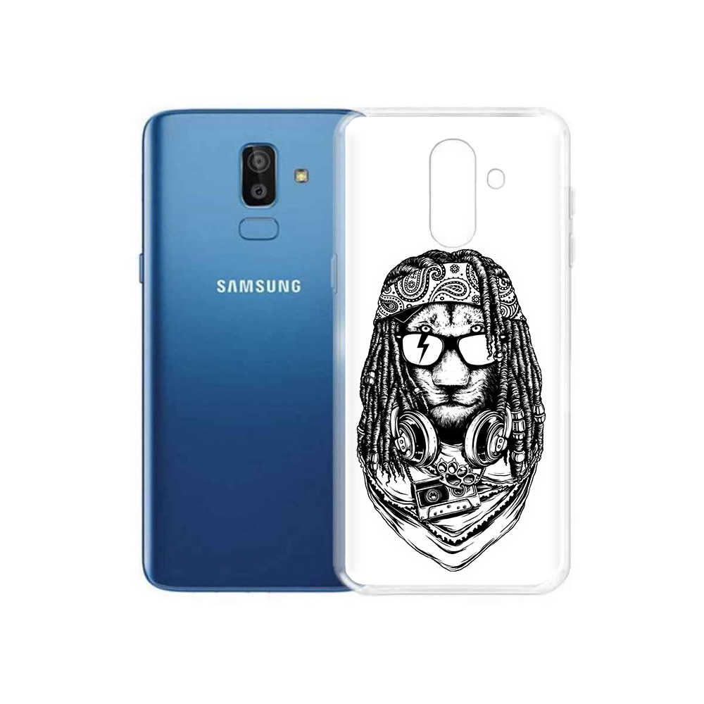 

Чехол MyPads Tocco для Samsung Galaxy J8 дреды льва (PT226929.592.338), Прозрачный, Tocco