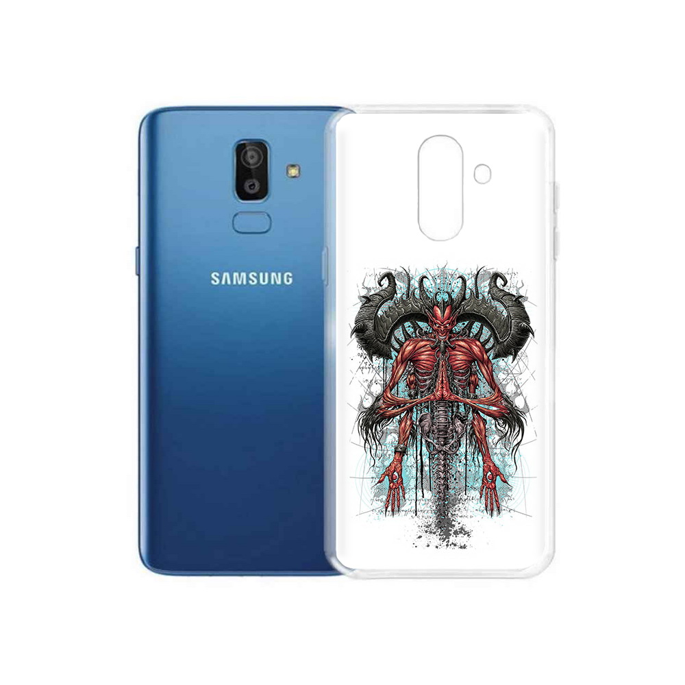 

Чехол MyPads Tocco для Samsung Galaxy J8 дьявол (PT226929.592.340), Прозрачный, Tocco