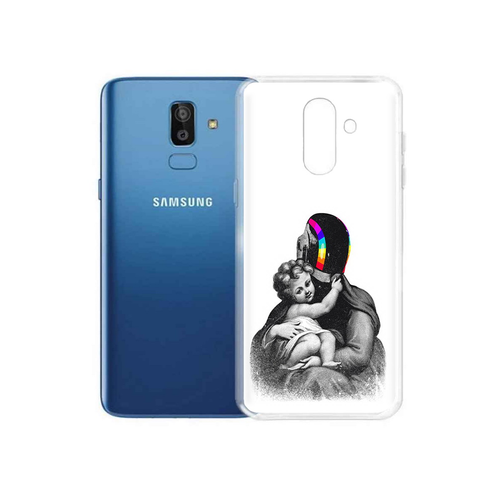 

Чехол MyPads Tocco для Samsung Galaxy J8 защитник в шлеме (PT226929.592.350), Прозрачный, Tocco