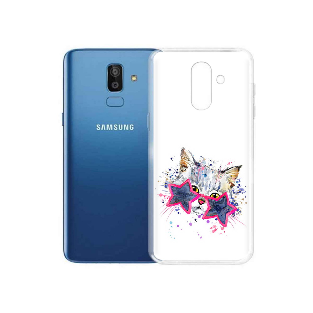 

Чехол MyPads Tocco для Samsung Galaxy J8 звездные очки (PT226929.592.353), Прозрачный, Tocco