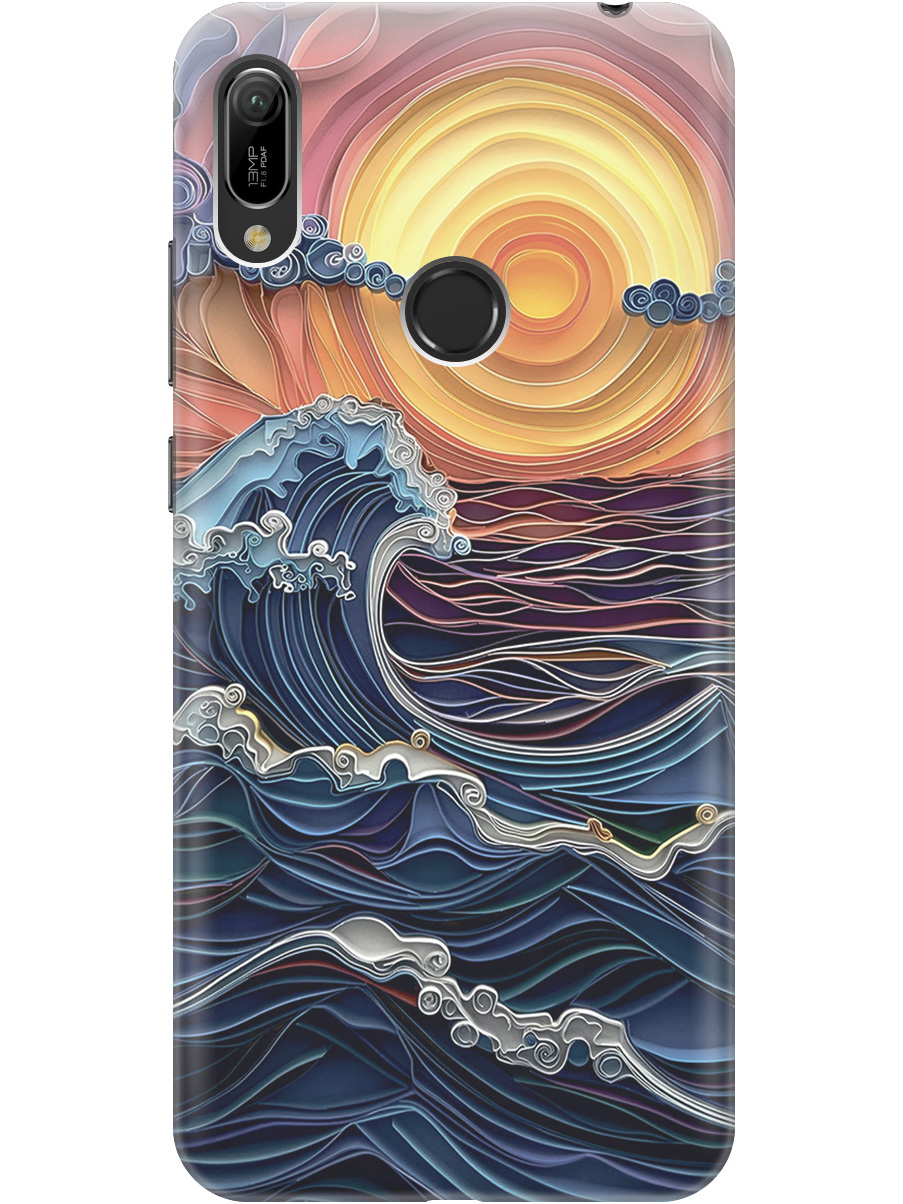 

Чехол на Honor 8A/8A Pro, Huawei Y6 (2019)/Y6 Prime (2019) 781839, Прозрачный;оранжевый;синий, 720668310