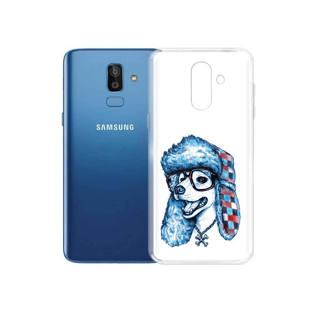 

Чехол MyPads Tocco для Samsung Galaxy J8 зимний пес (PT226929.592.362), Прозрачный, Tocco