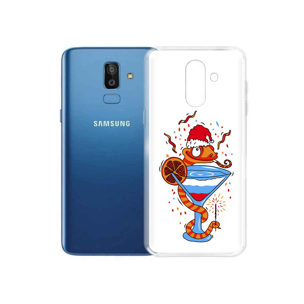 

Чехол MyPads Tocco для Samsung Galaxy J8 змейка (PT226929.592.364), Прозрачный, Tocco