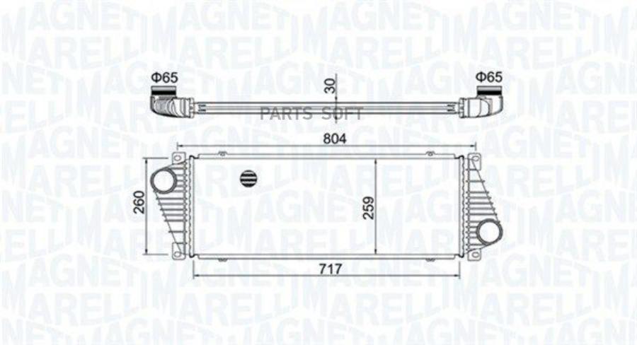 

MAGNETI MARELLI '351319205020 Интеркулер MERCEDES SPRINTER 1шт
