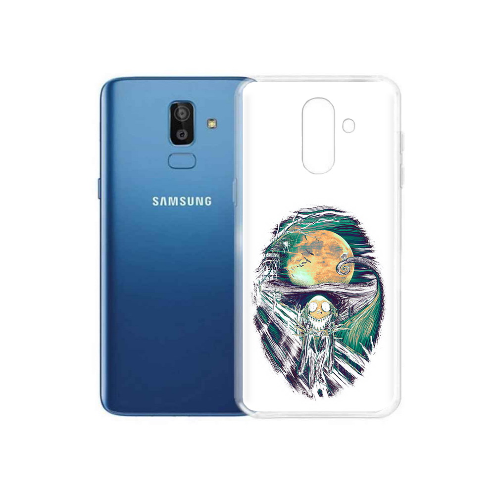 

Чехол MyPads Tocco для Samsung Galaxy J8 зубастое существо абстракция (PT226929.592.370), Прозрачный, Tocco