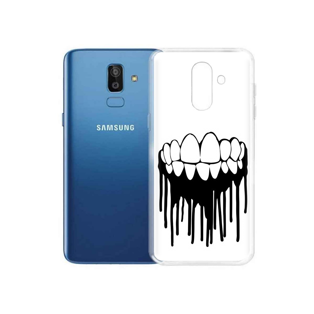 

Чехол MyPads Tocco для Samsung Galaxy J8 зубы (PT226929.592.372), Прозрачный, Tocco