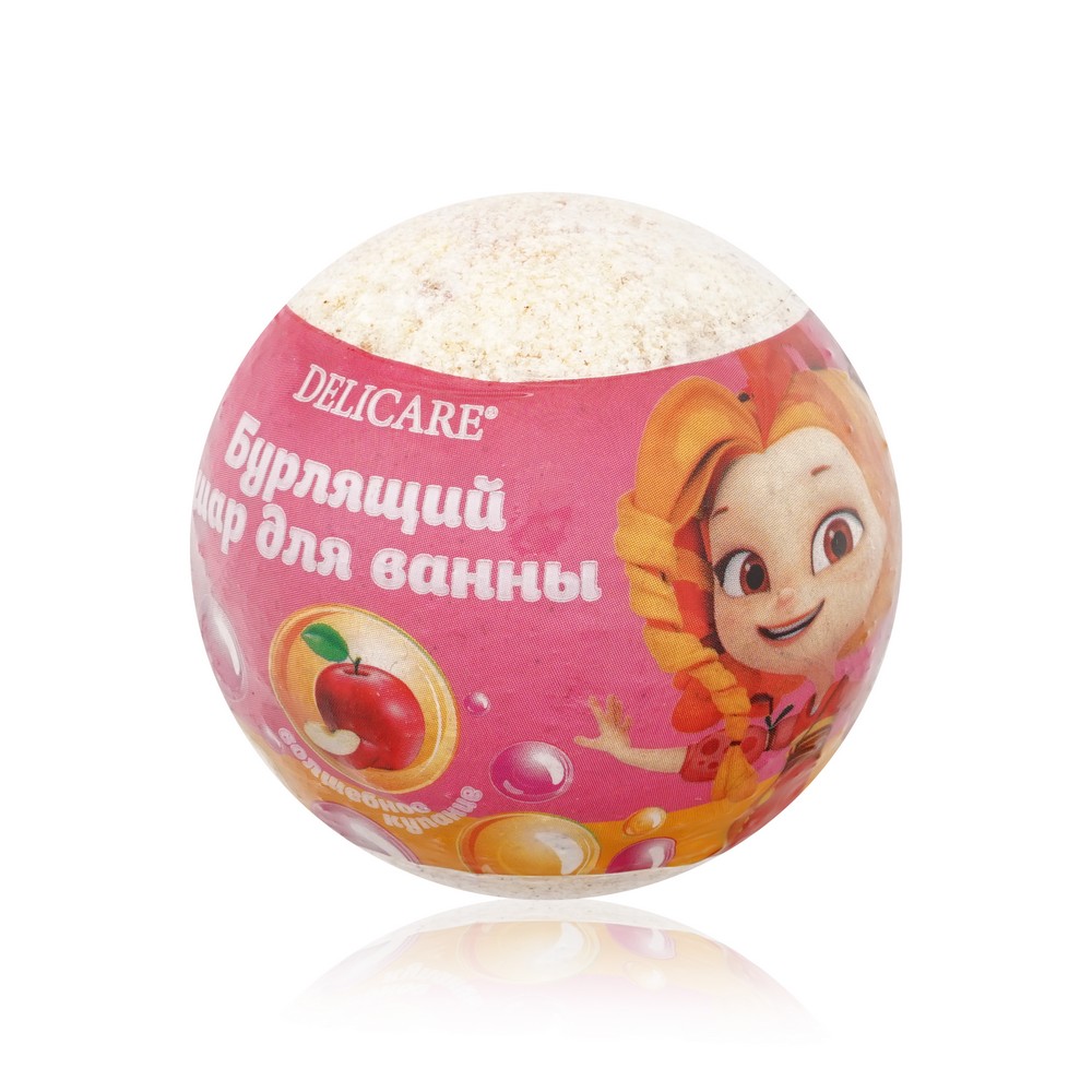 Бурлящий шар для ванны Delicare Сказочный патруль Алёна розово-желтый с ароматом яблока бомбочка для ванны l cosmetics шар бурлящий ежевика 160 г