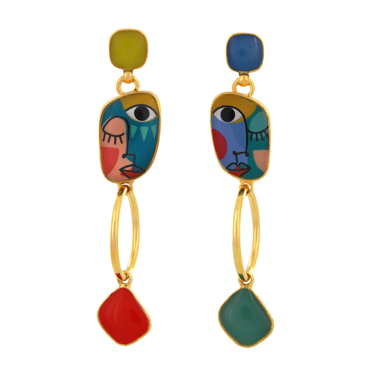 

Серьги подвески из бижутерного сплава TARATATA TT-W24-05961-20M, смола, TT-W24-05961-20M