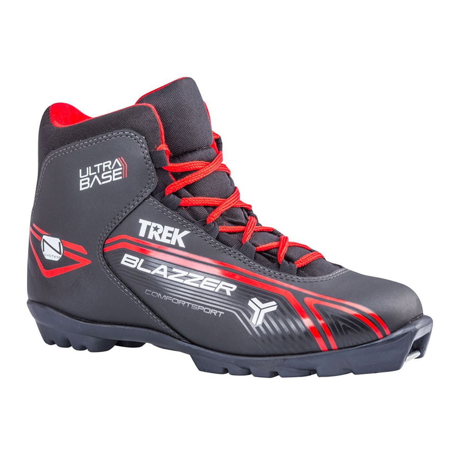 фото Ботинки лыжные nnn trek blazzer2 черные/лого красный ru37 eu38 cm23,5