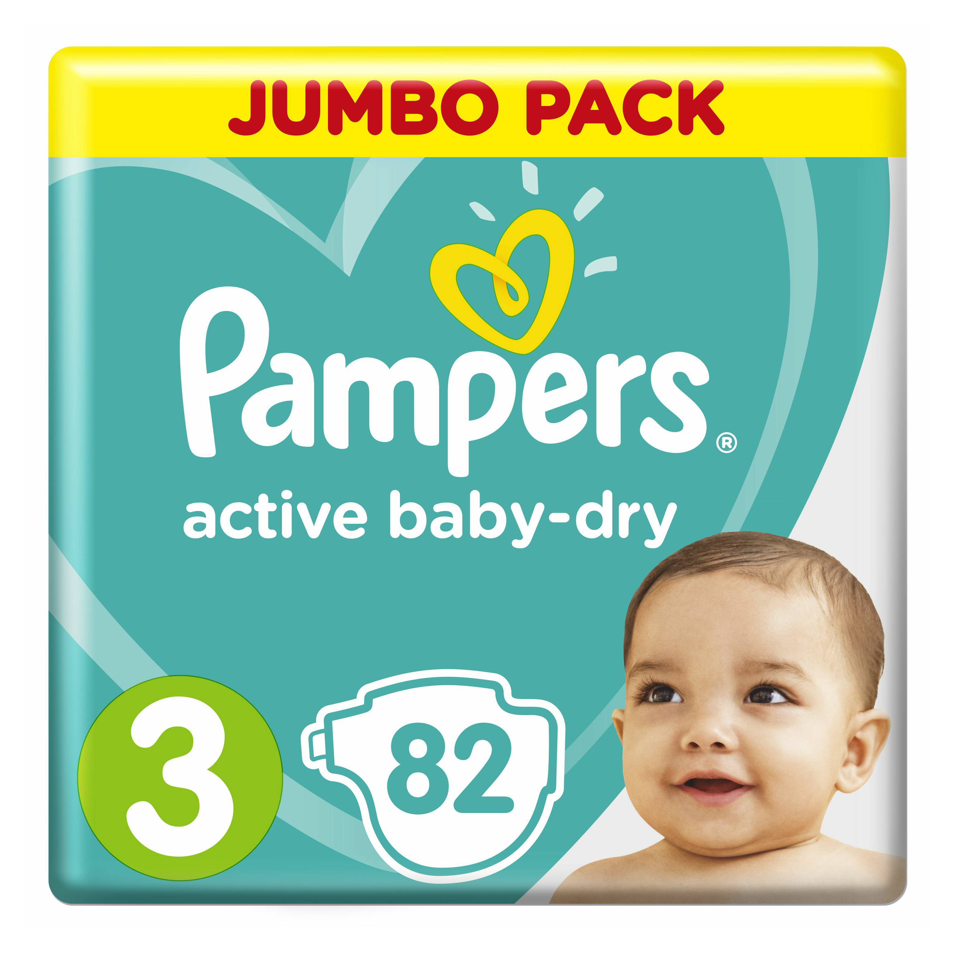 

Подгузники Pampers Active Baby-Dry 3 (6-10 кг) 82 шт