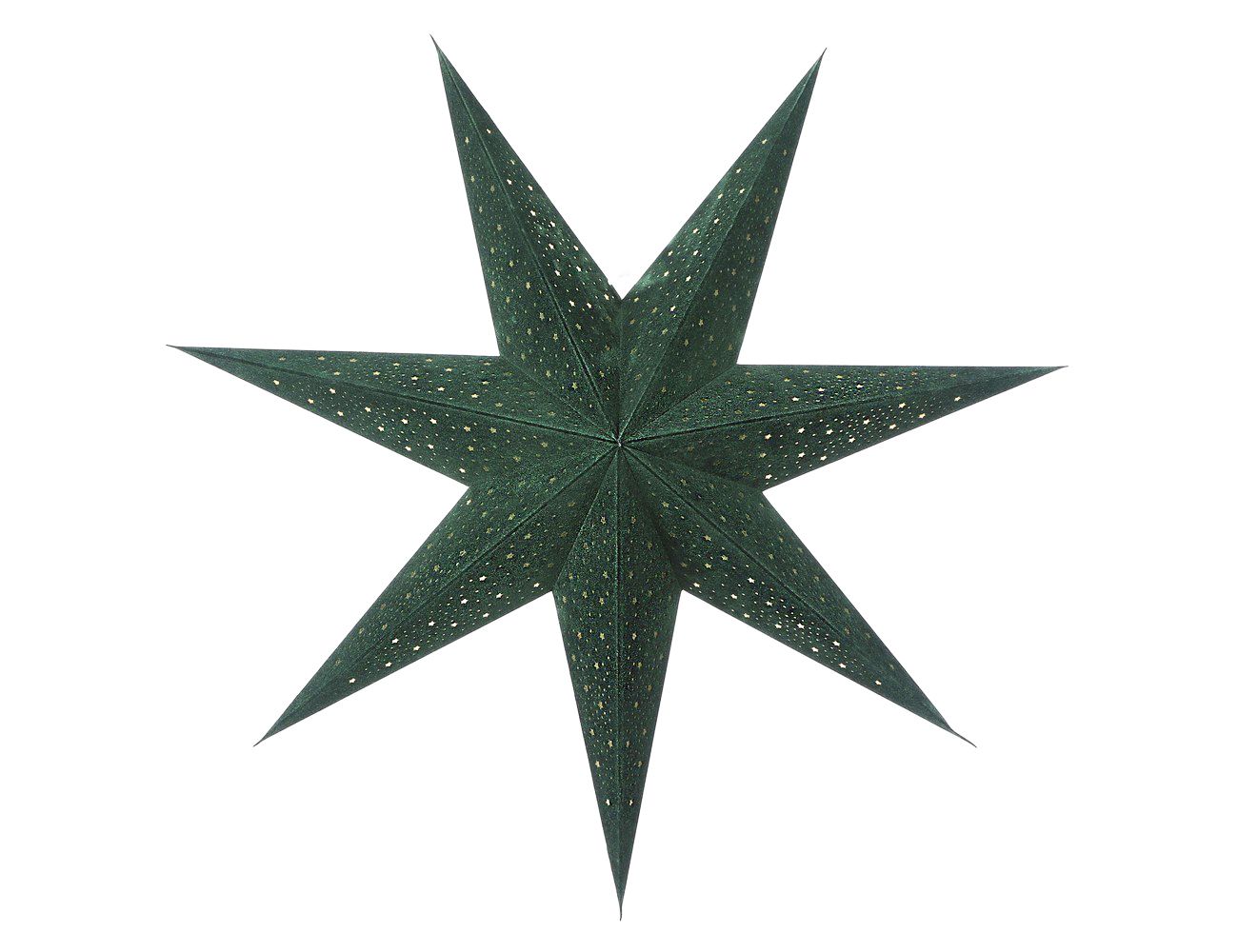 фото Подвесная бумажная звезда изарра, зелёная, 75 см, edelman
