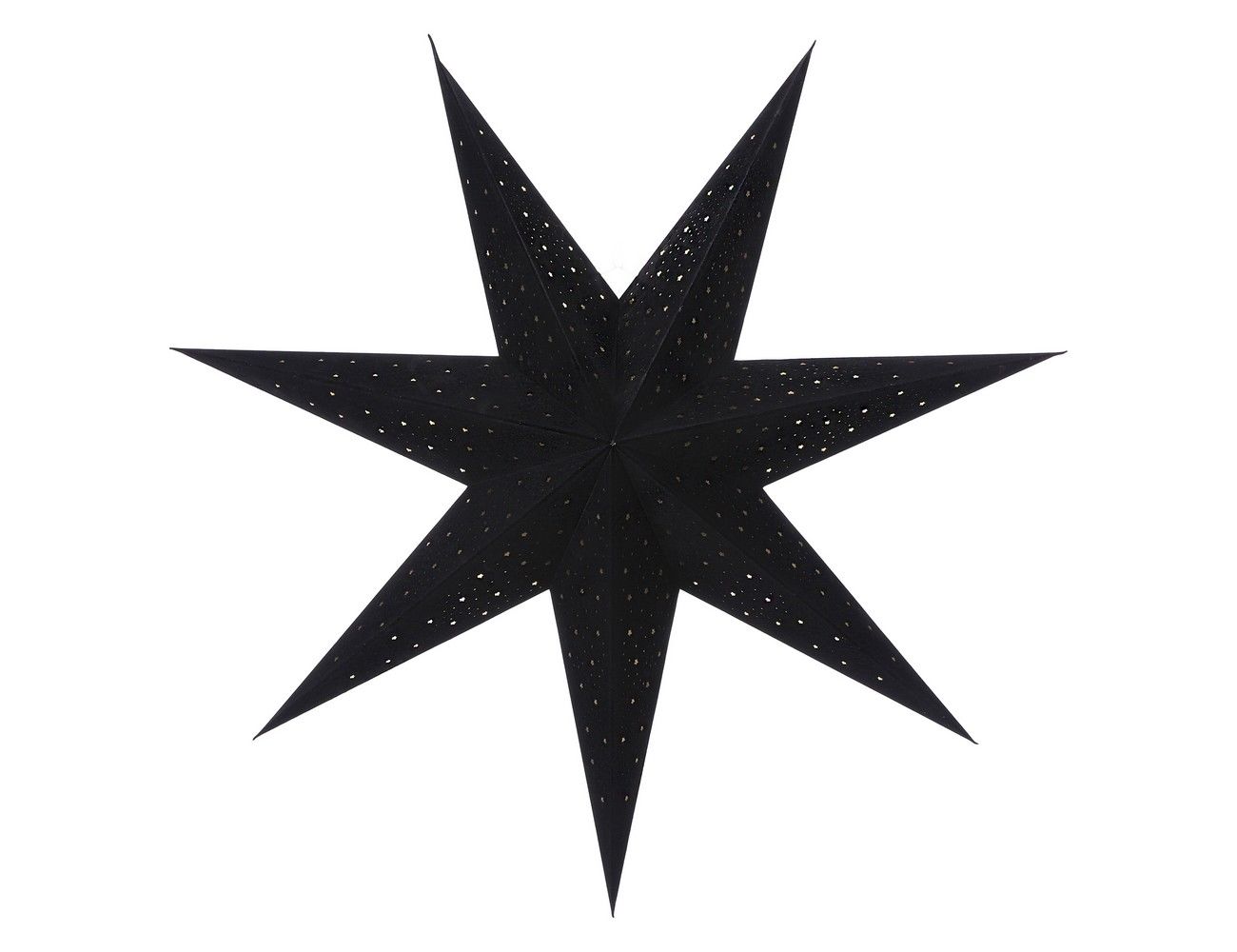 фото Подвесная бумажная звезда изарра, чёрная, 75 см, edelman