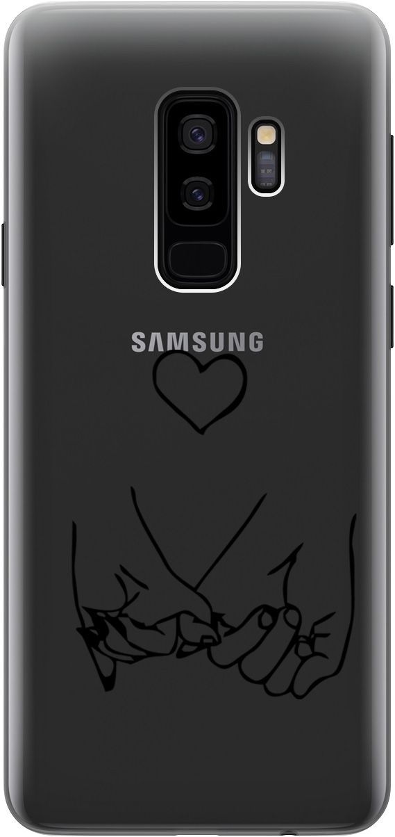 

Чехол на Samsung Galaxy S9+ с принтом "Lovers Hands" прозрачный, Прозрачный;черный, 5483