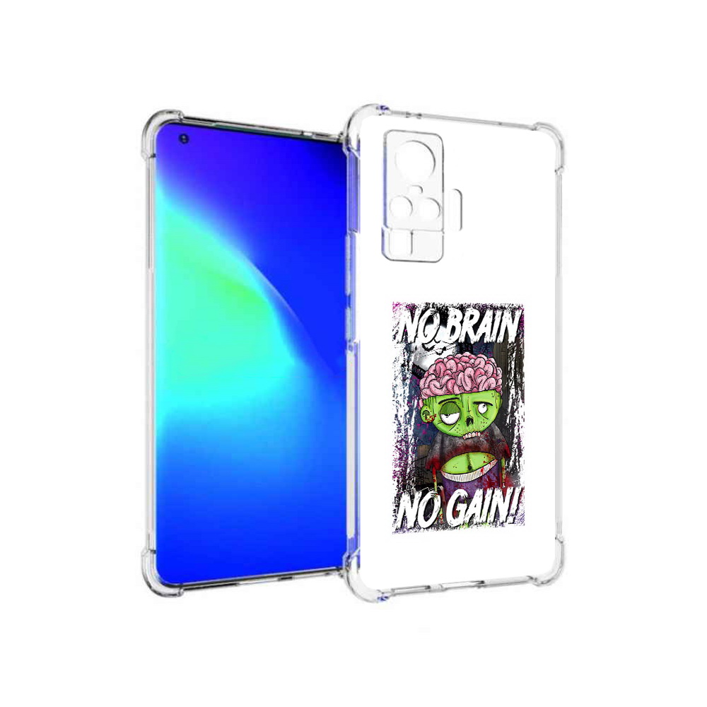 

Чехол MyPads Tocco для Vivo X50 Pro глупый зомби (PT151209.405.289), Прозрачный, Tocco