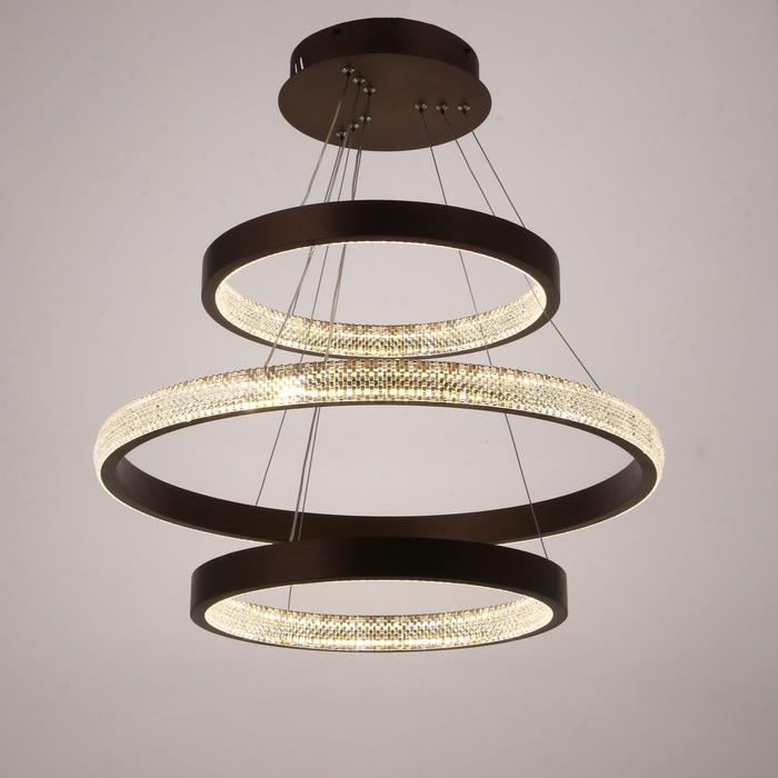 

Светильник с ПДУ 88015/3 LED 81Вт 3000-6000К диммер кофе 60х60х4-104 см, Солла