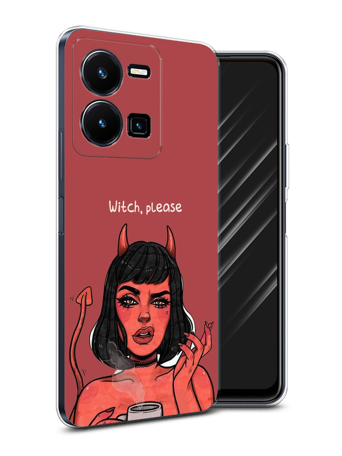 

Чехол Awog на Vivo Y35 4G / Виво Y35 4G "Evil Girl", Красный;черный