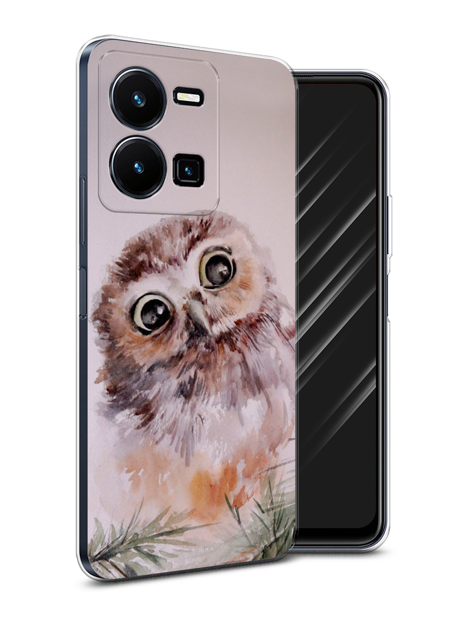 

Чехол Awog на Vivo Y35 4G / Виво Y35 4G "Сова на розовом", Розовый;коричневый