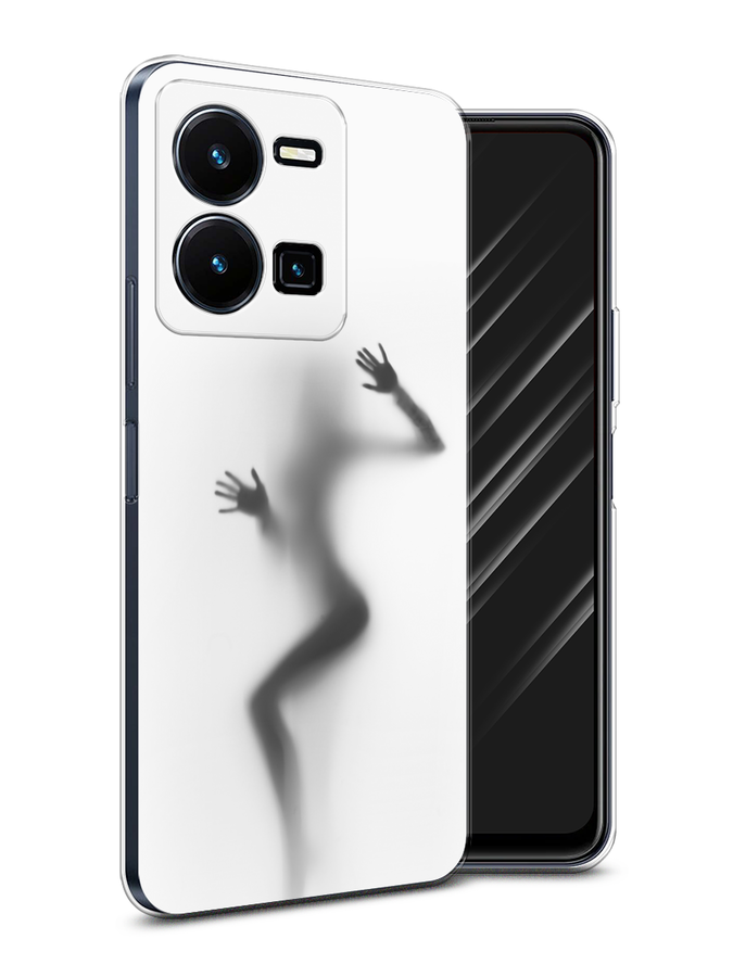 

Чехол Awog на Vivo Y35 4G / Виво Y35 4G "Девушка в душе", Серый;белый;черный