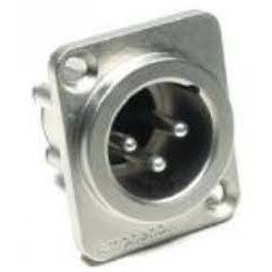 

Терминал XLR (Папа) Amphenol AX3MD, Серебристый