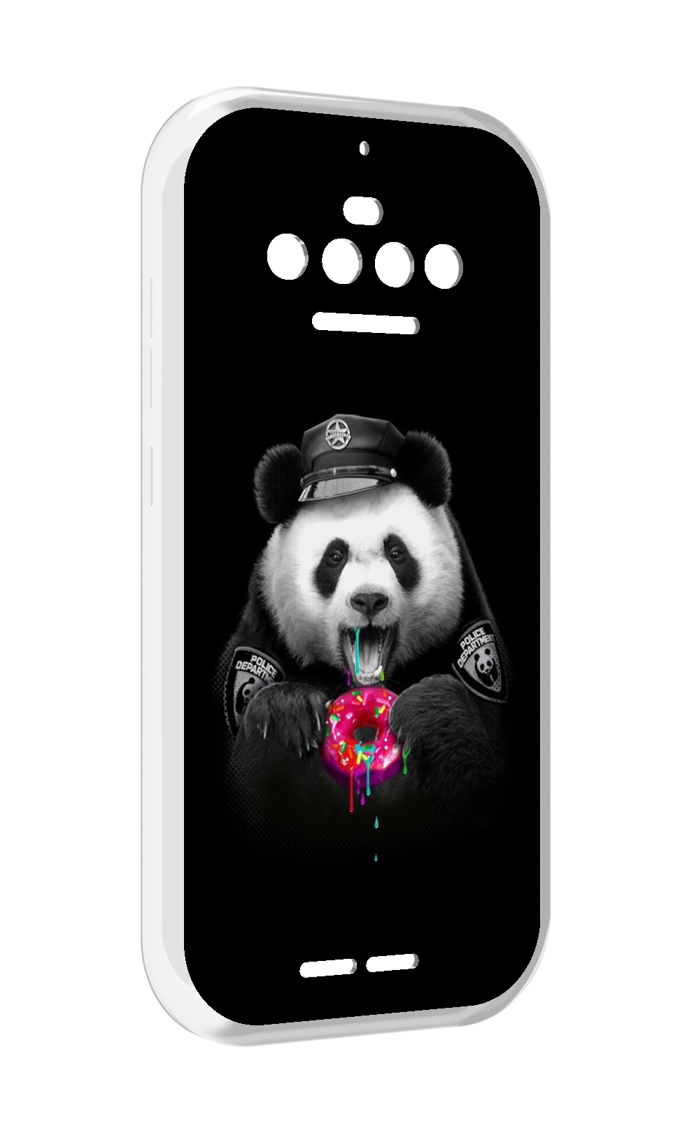 

Чехол MyPads Панда-с-пончиком для Oukitel F150 R2022, Прозрачный, Tocco