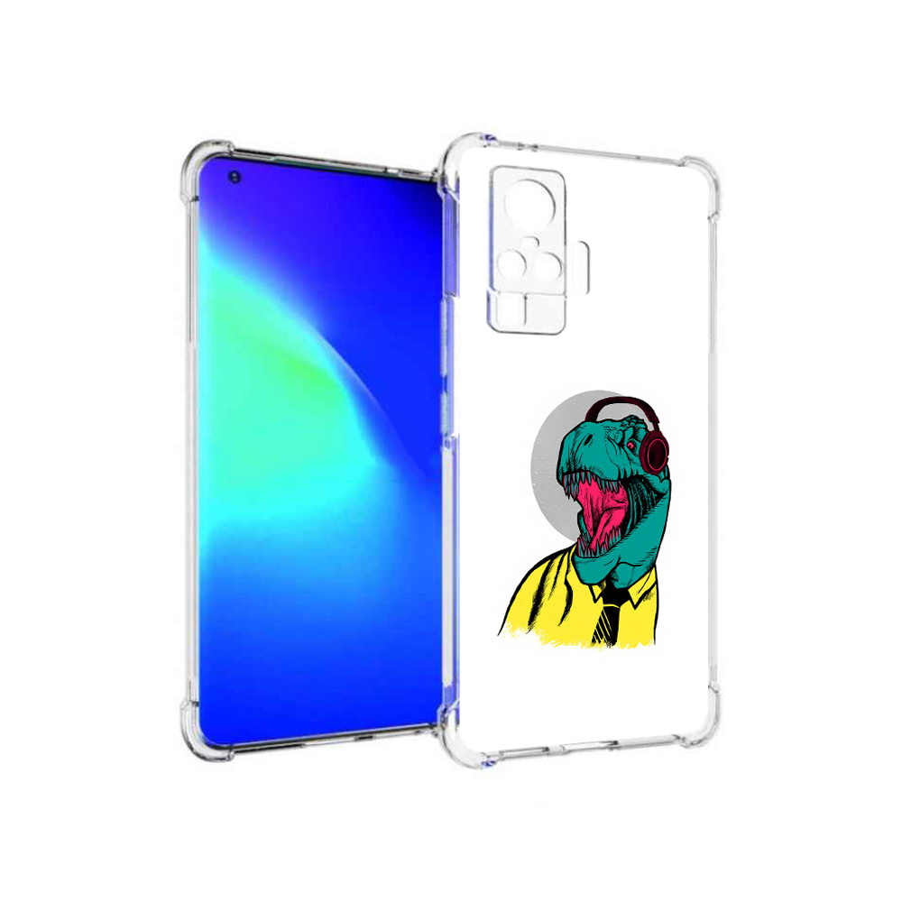 

Чехол MyPads Tocco для Vivo X50 Pro дино (PT151209.405.326), Прозрачный, Tocco