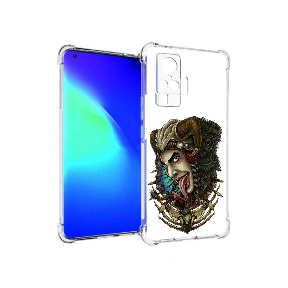 

Чехол MyPads Tocco для Vivo X50 Pro длинный язык (PT151209.405.330), Прозрачный, Tocco