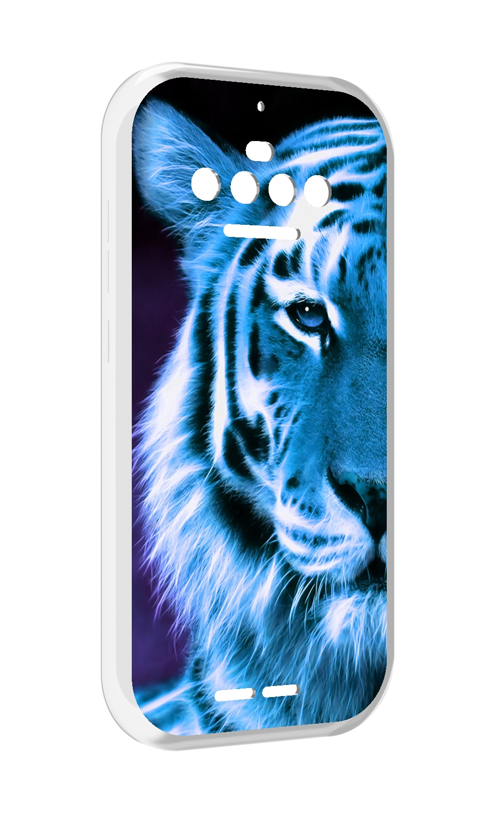 

Чехол MyPads Половина-тигра мужской для Oukitel F150 R2022, Прозрачный, Tocco