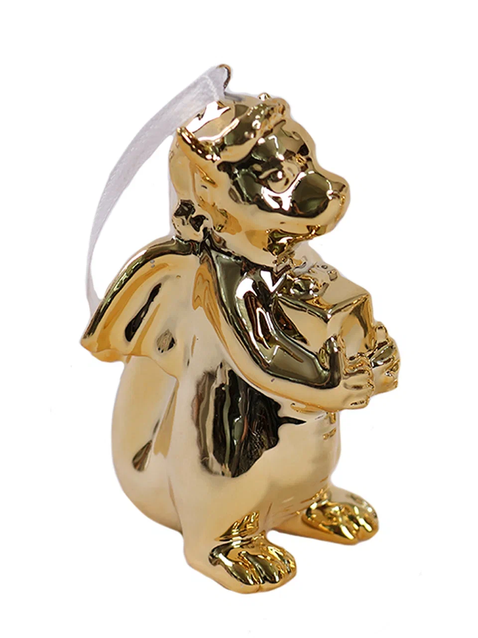 Елочная игрушка Феникс Present Золотой дракончик 91615 1 шт. золотистый