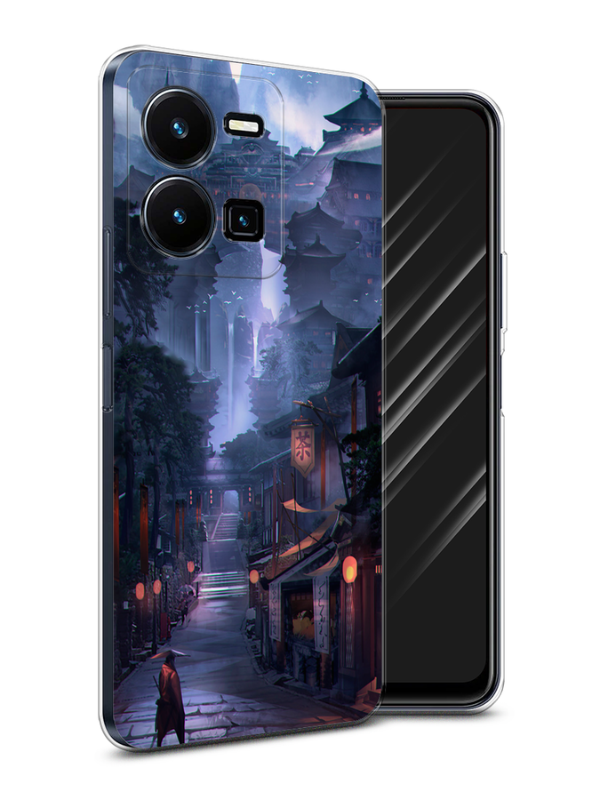 

Чехол Awog на Vivo Y35 4G / Виво Y35 4G "Одинокий самурай", Синий;черный;коричневый