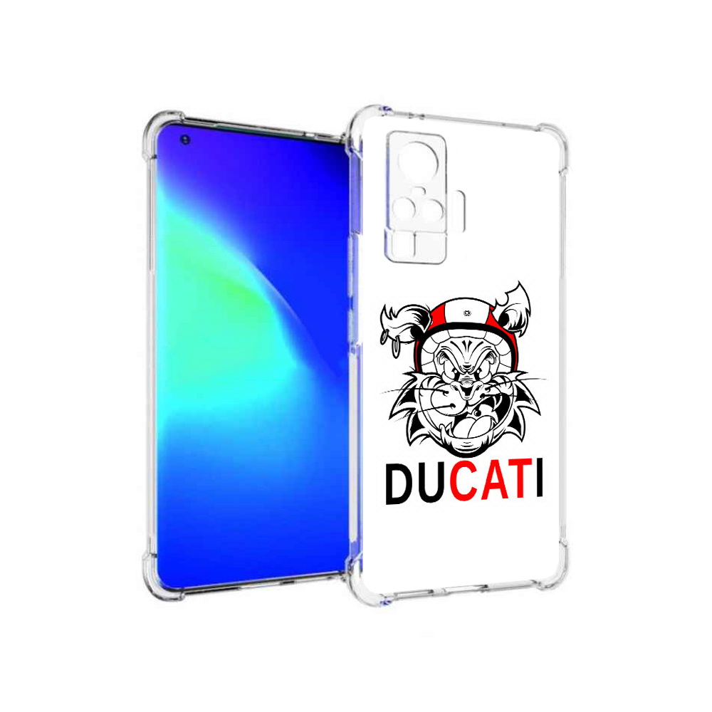 

Чехол MyPads Tocco для Vivo X50 Pro дукати (PT151209.405.339), Прозрачный, Tocco
