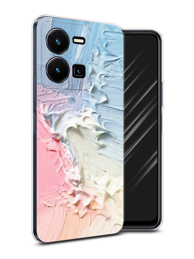 

Чехол Awog на Vivo Y35 4G / Виво Y35 4G "Фруктовое мороженное", Голубой;розовый;желтый